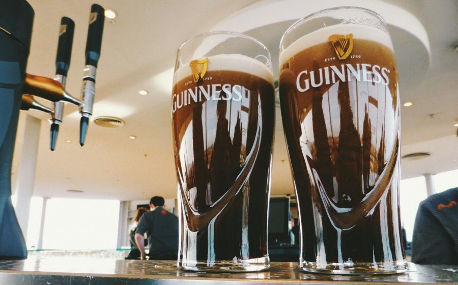 A couple of gorgeous pints of Guinness