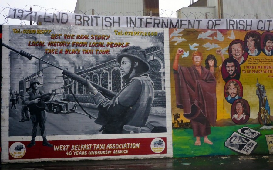 A mural in west Belfast