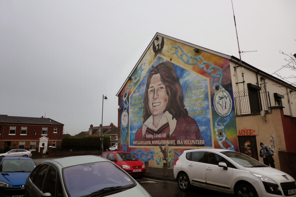 The famous 'Bobby Sands' memorial mural