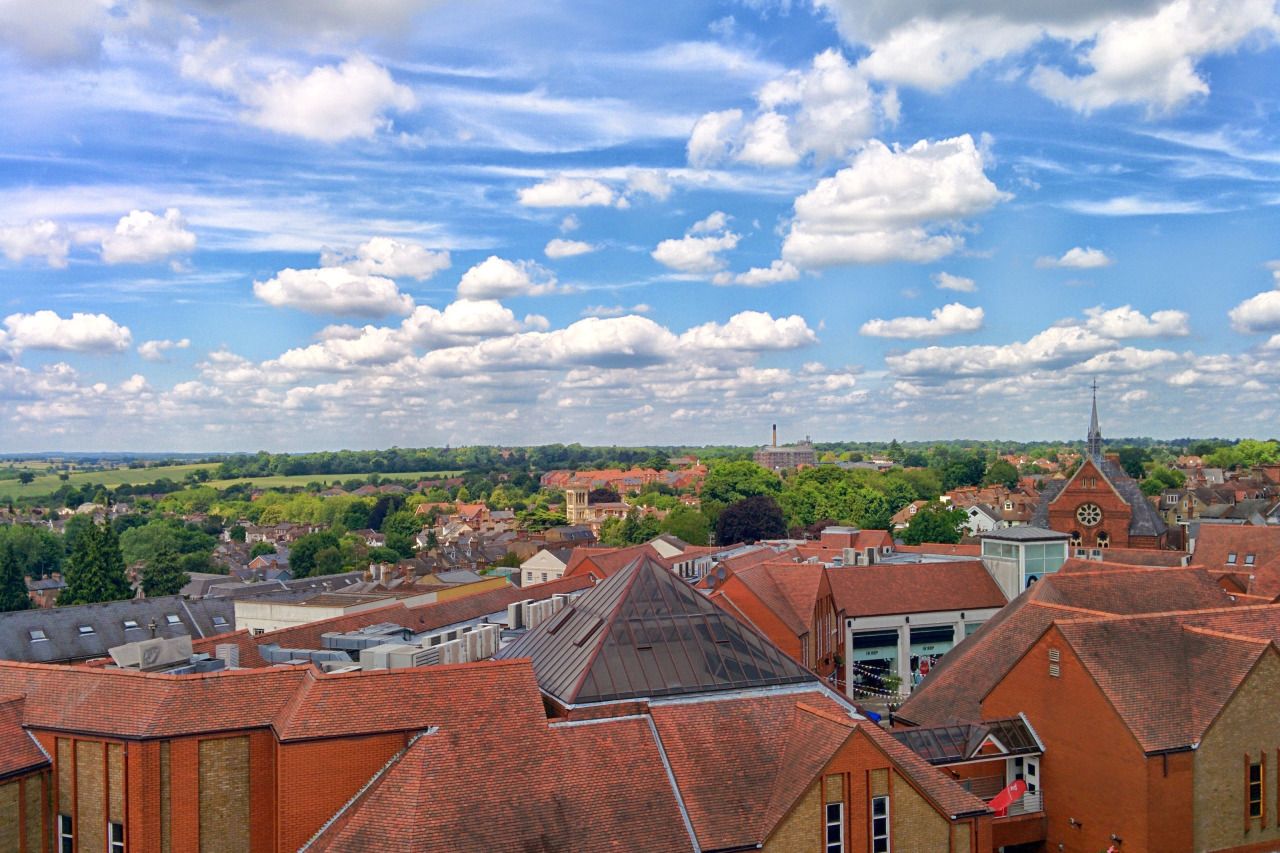 The view from St Albans Clock Tower
