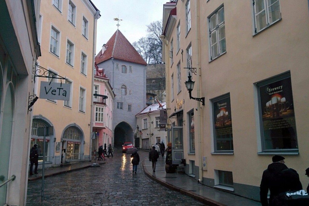 Central streets of Tallinn, Estonia
