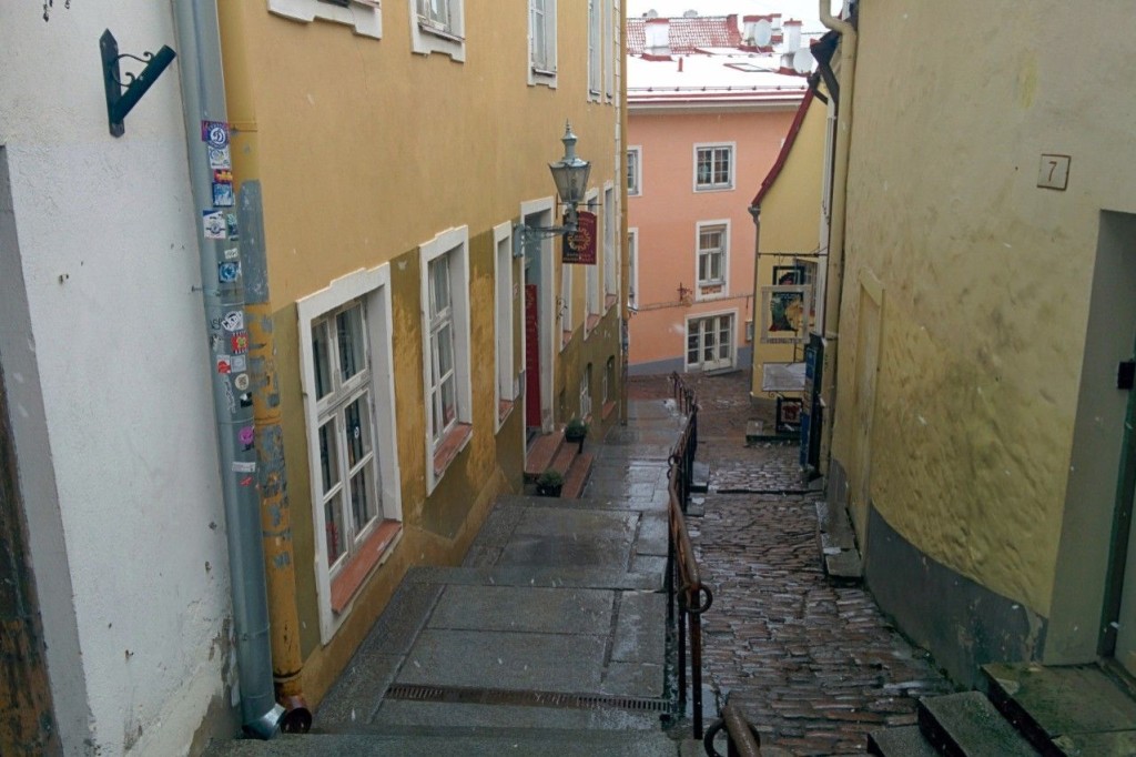 Narrow streets in Tallinn, Estonia