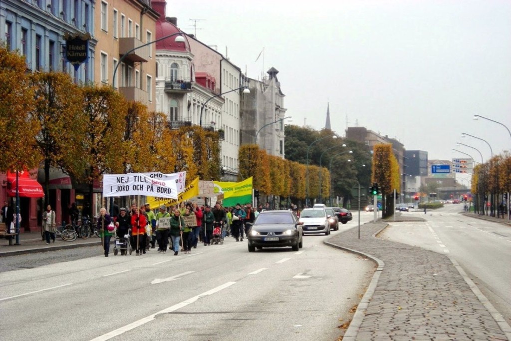 A march in Helsingborg, Sweden