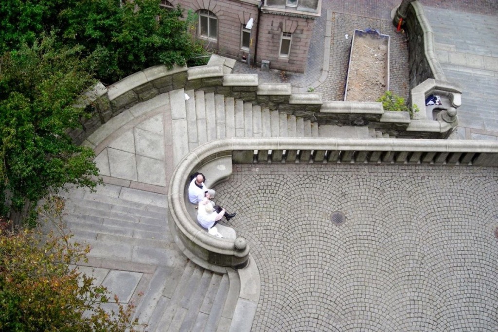 Stairs leading up to the Castle Keep in Helsingborg