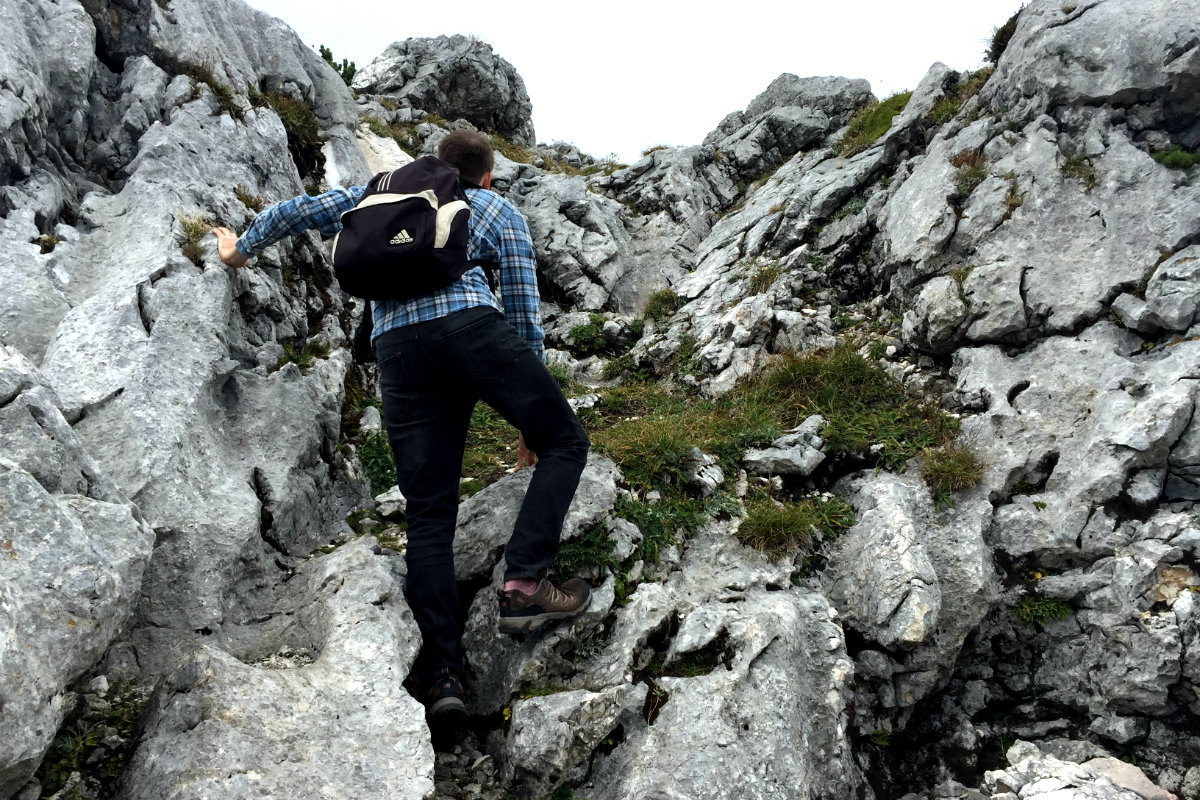 Matt Climbing Untersberg