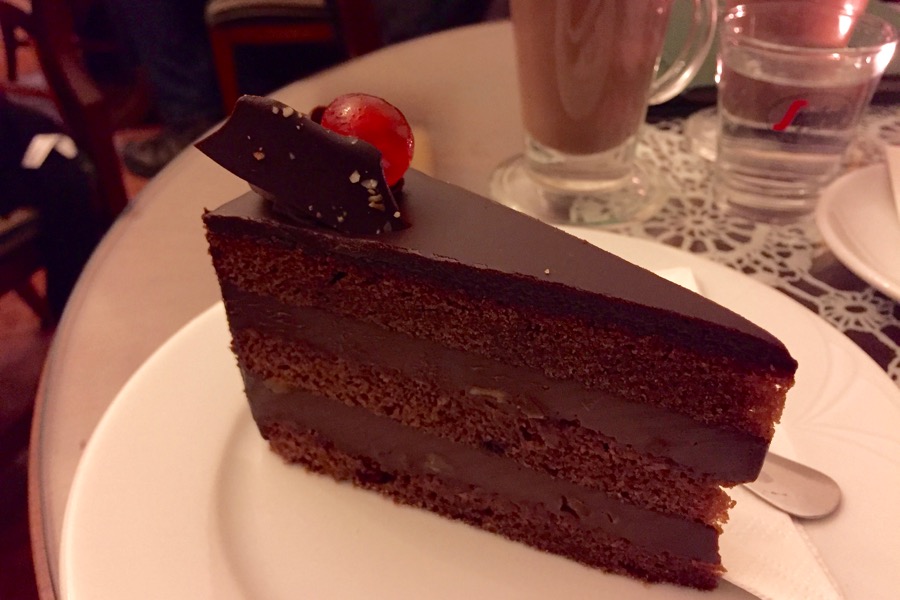 A delicious chocolate tort