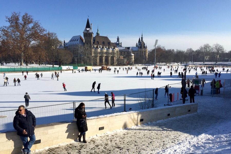 The Műjégpálya is Europe's largest outdoor ice rink