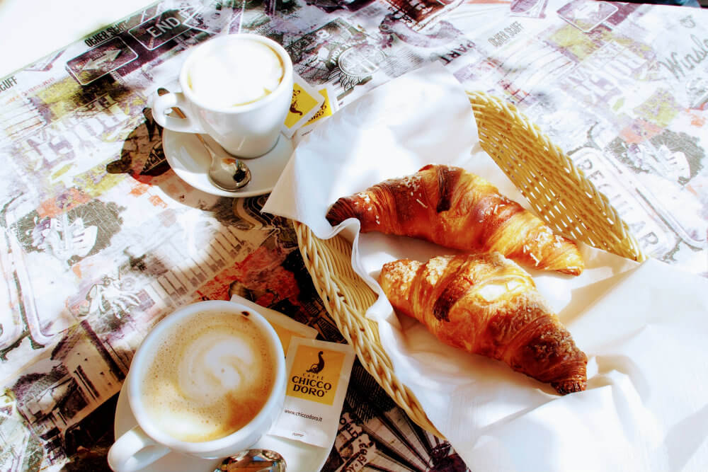 Pastries & Cappuccino - Always a great way to start the day