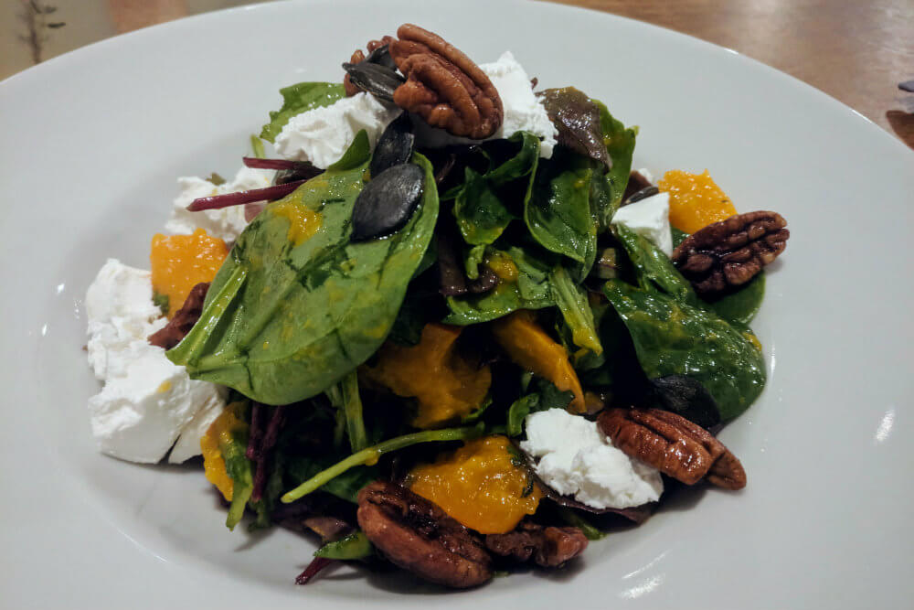 A roasted pumpkin, feta and walnut salad. Simple, thoughtful and good for the soul