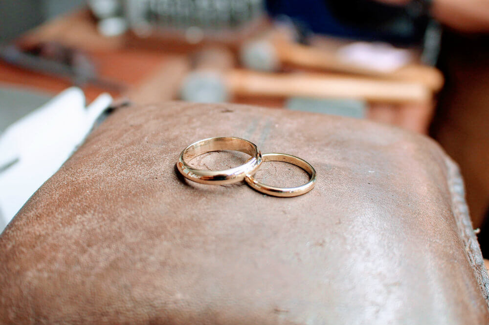 The process is complete. Our rings are now ready for hallmarking