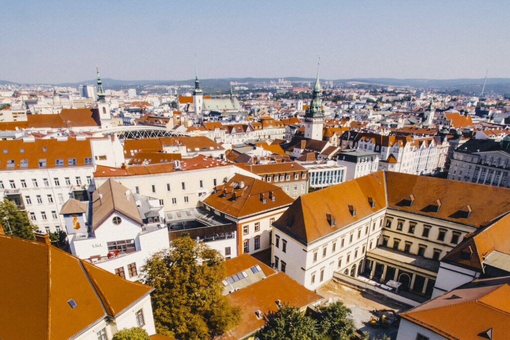 The historic skyline of Brno, Czechia’s second largest city