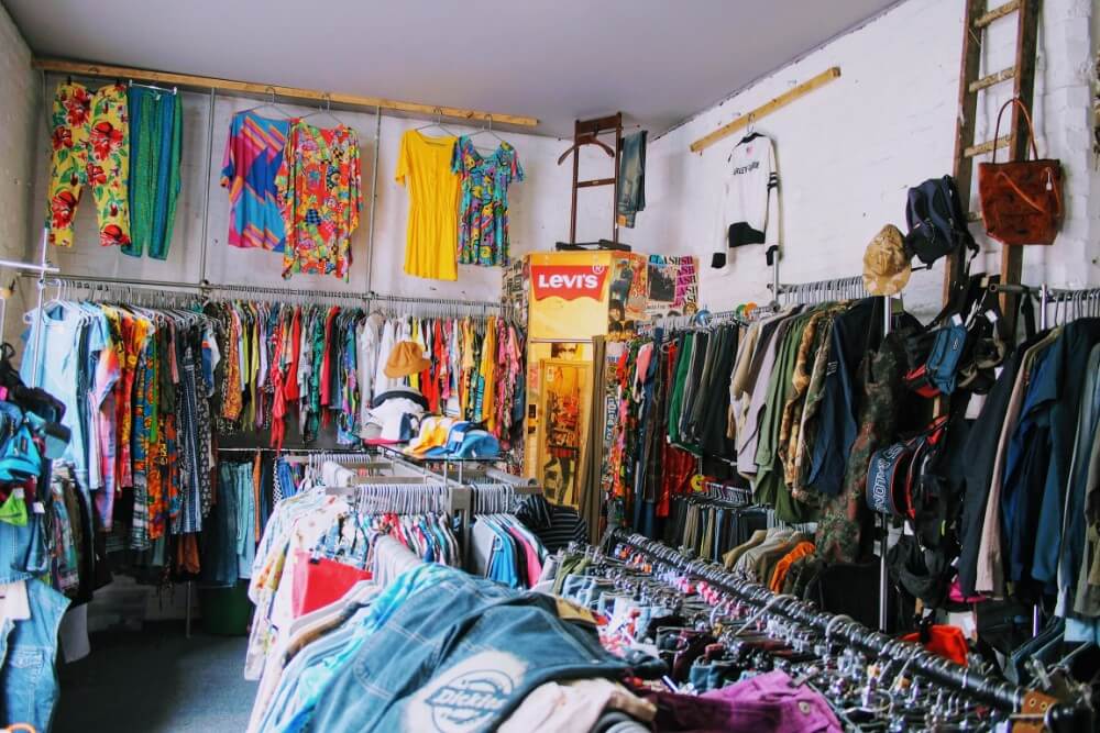 Look out for the demin jacket above the doorway to discover this treasure trove of demin goodness