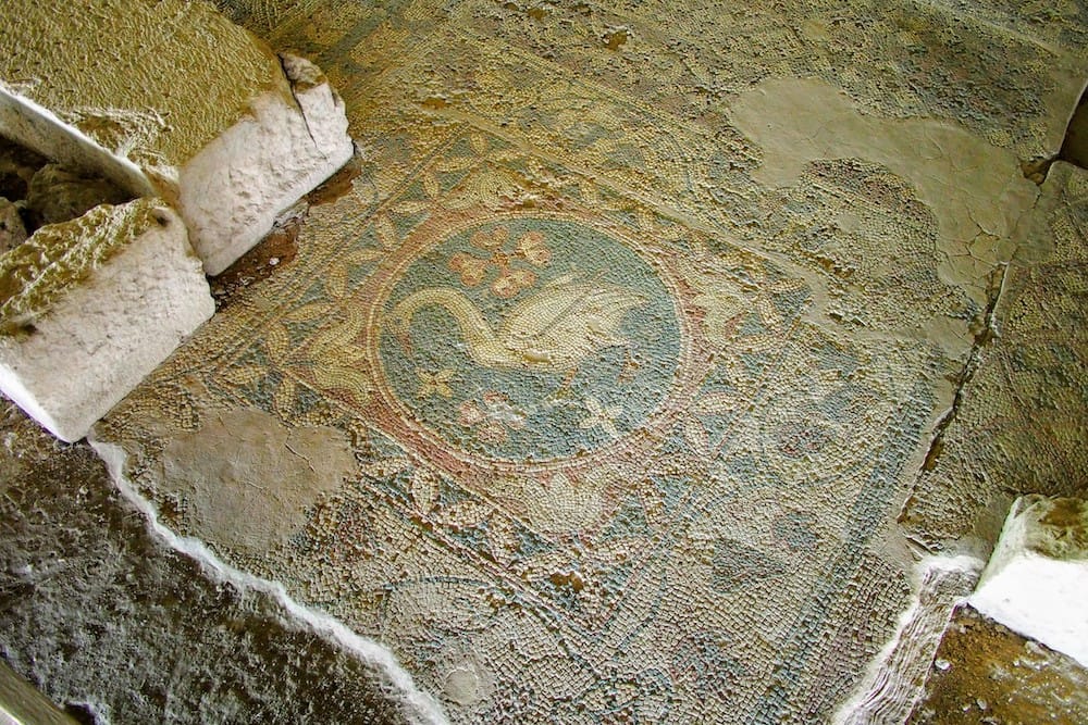 A remarkably preserved Roman mosaic at Soli, North Cyprus