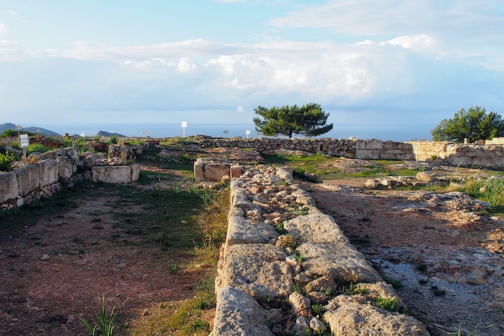 The remains of Vouni Palace, North Cyprus