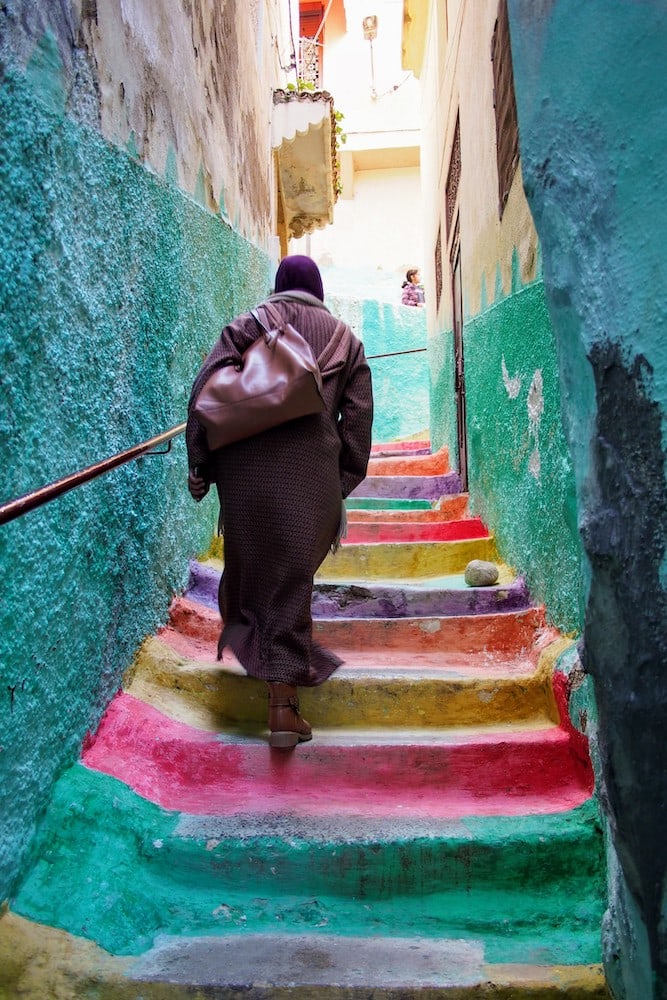 Our guide shows us around the more colourful side of Moulay Idriss