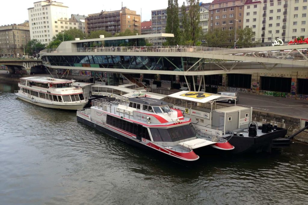 Twin City Liner is the only regular boat service between Vienna and Bratislava