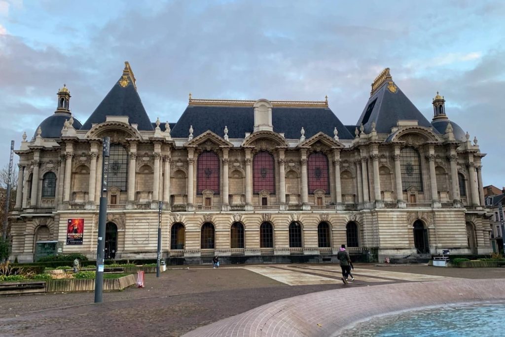 The impressive exterior of Palais des Beaux Arts in Lille, France