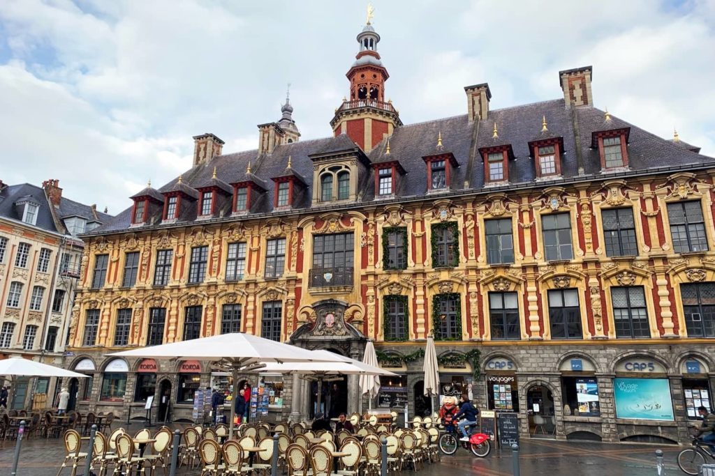 Cafes and bistros spill out into the square