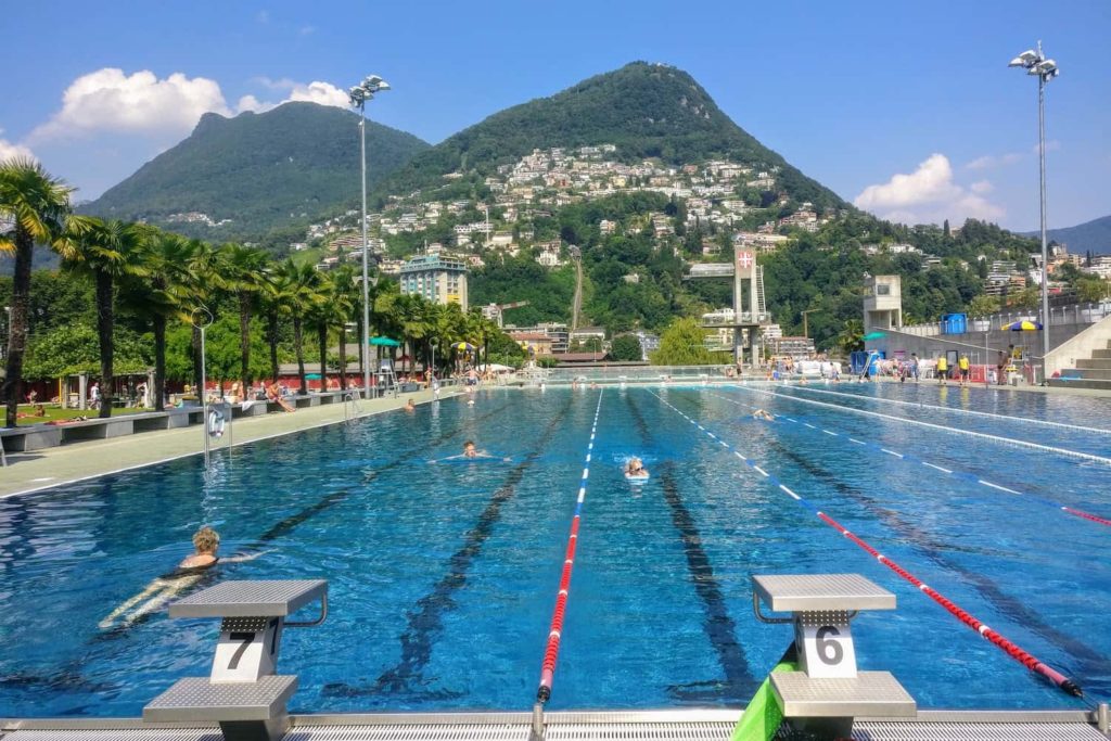 It was incredibly hot during our visit to Lugano, so we spent most of the day at the city's lido