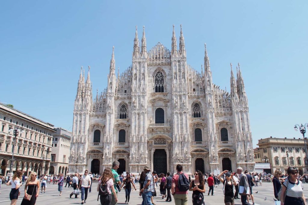 The incredible facade of Italy's largest church, Duomo di Milano