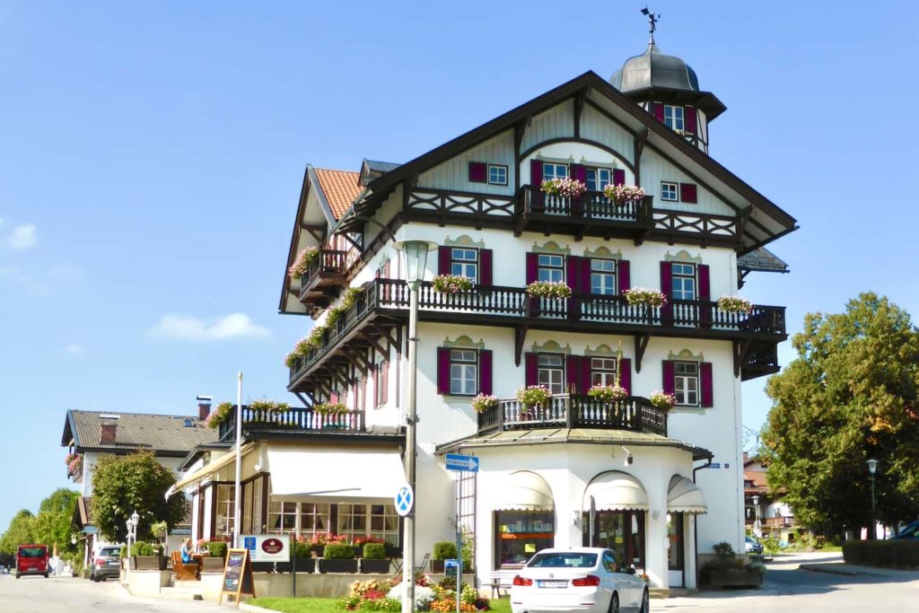 The quiet town of Schliersee, Germany has plenty of traditional-style buildings to admire