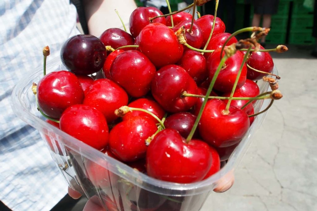 Cherries are a local speciality and should be sampled