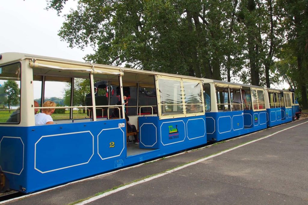 All aboard! This miniature railway actually serves a purpose for those needing to get to the thermal baths and Zoo