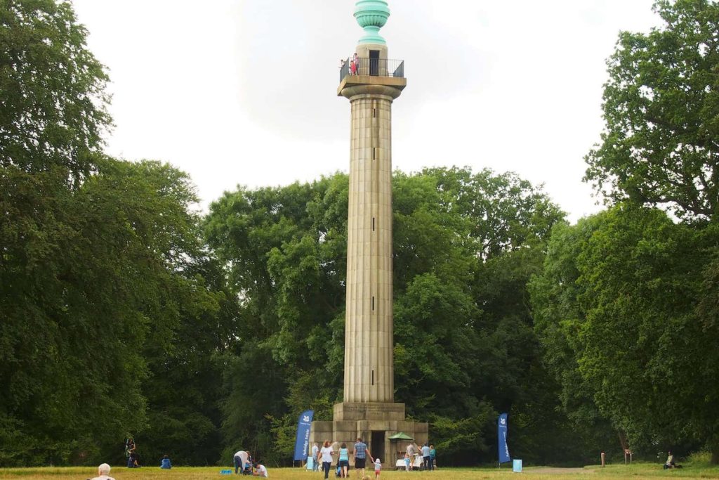 The Bridgewater Monument on Ashridge Estate offers great views of the surrounding countryside and woodland