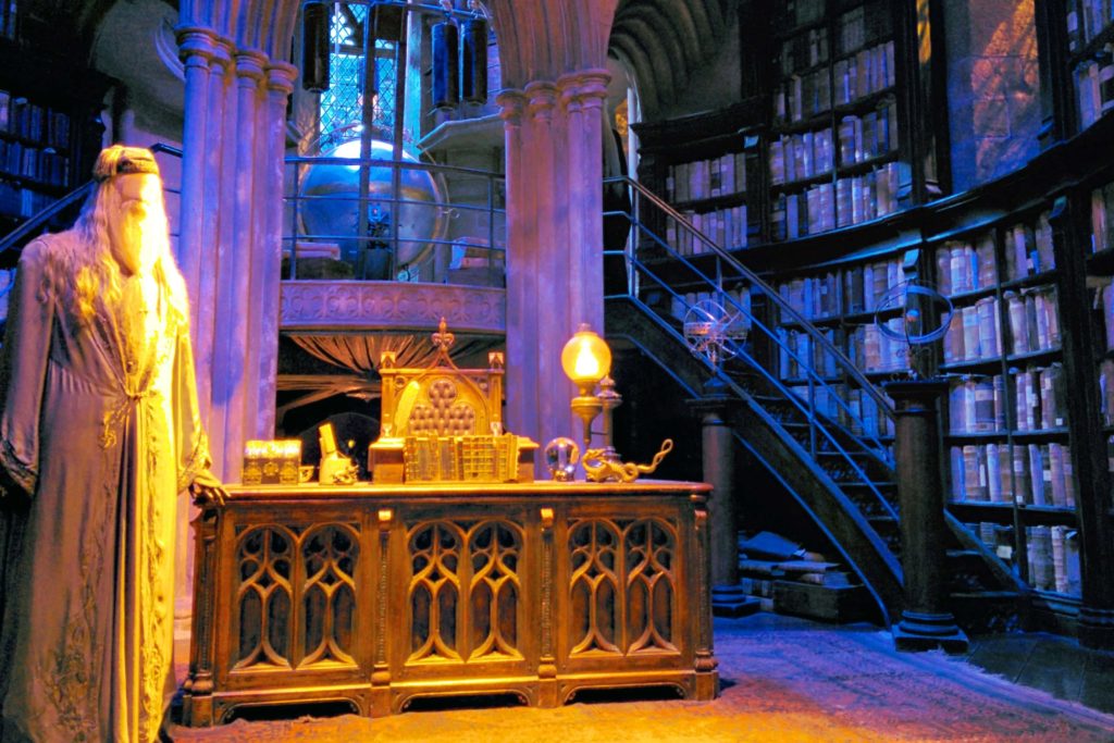 Dumbledore's Office is just one of several sets that are a part of the exhibition