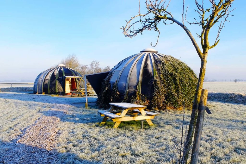 An igloo made of ice wouldn't last very long in The Netherlands, so these are made of straw