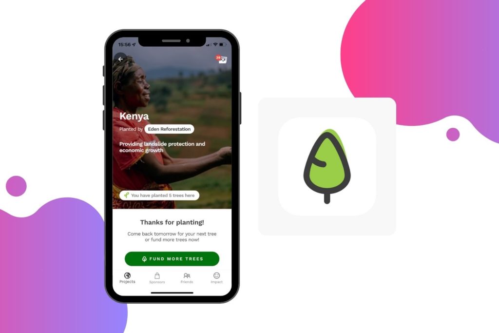 Treeapp enables you to plant a tree for free, everyday