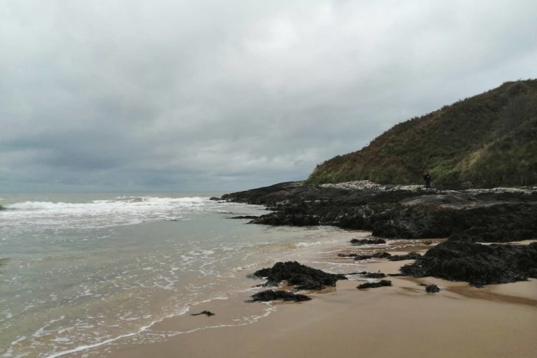 the coastline of Cullen, Scotland