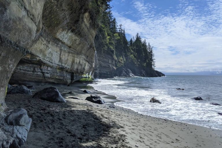 The wild coastline of Vancouver Island, Canada