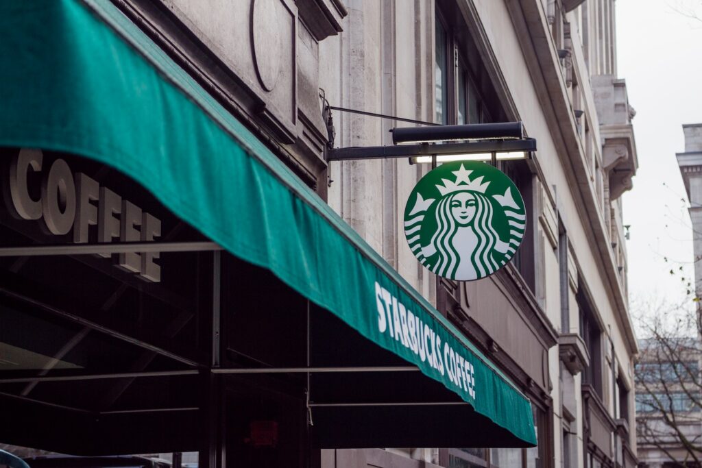 A Starbucks store front