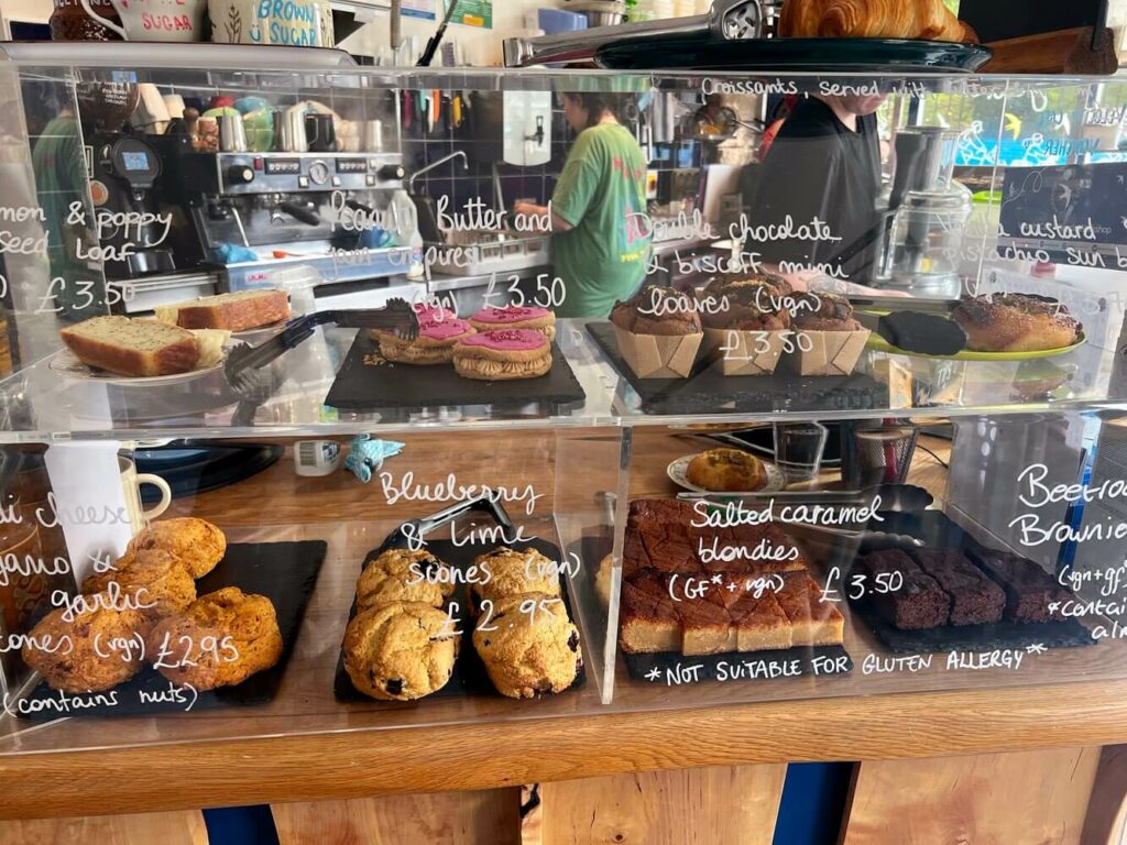Nearly all the cakes at Velocity in Inverness are vegan