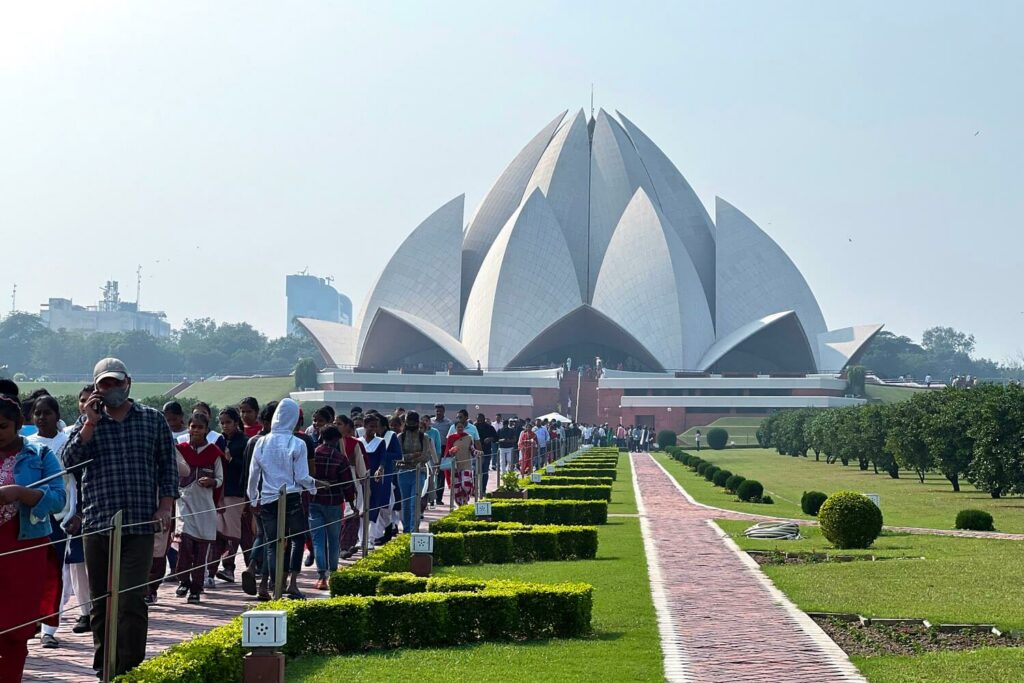 The beautiful Lotus Temple, just one of many things to do in Delhi, India