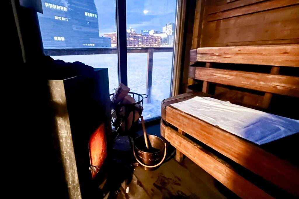 All you need is some towels, swim wear and fire starting skills. The rest is provided at this self-service sauna.