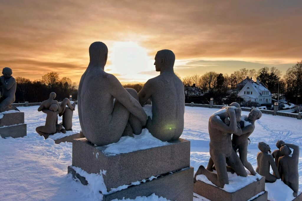 The sculpture garden at Frogner Park is a great and free way to see world-class artworks.
