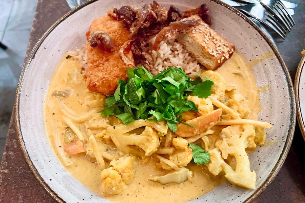 A Thai inspired curry from Nordvegan in Oslo, Norway